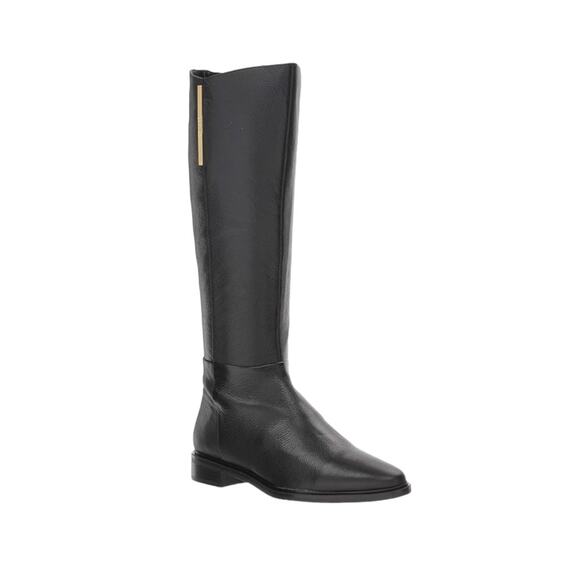 Calvin Klein Women's Francine Pebbled Knee High Riding Boots Black Size 6 - Picture 1 of 5